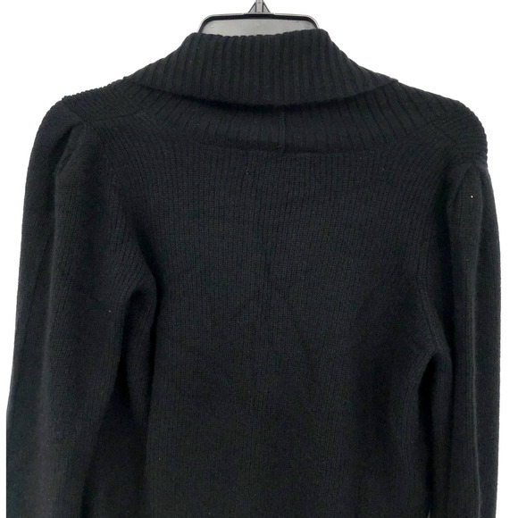 DESIGN HISTORY Womens Cashmere Sweater Small Black Shawl Collar Pullover NWT - Picture 6 of 9
